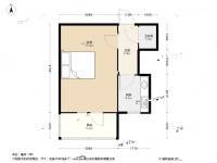 红桥区永进楼1室0厅1卫33.5㎡户型图