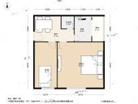 红桥区永进楼2室1厅1卫50.9㎡户型图