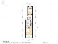 益鑫里2室1厅1卫60㎡户型图