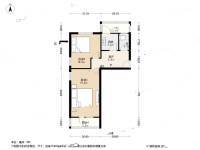 涟源路小区2室1厅1卫35.9㎡户型图
