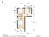 涟源路小区2室1厅1卫56㎡户型图