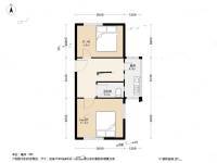 涟源路小区2室1厅1卫30㎡户型图