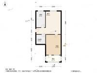 龙居花园1室1厅1卫59.8㎡户型图