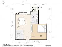 柴楼庄园1室1厅1卫59.7㎡户型图