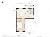 天赋里1室2厅1卫51㎡户型图
