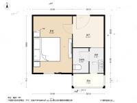 天赋里1室1厅1卫35㎡户型图