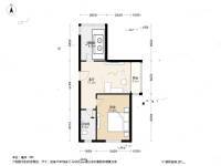 华明家园厚园1室1厅1卫71.3㎡户型图
