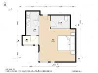 华明家园畅园1室0厅1卫45.5㎡户型图