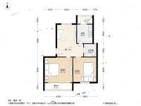 华明家园翔园2室1厅1卫83㎡户型图