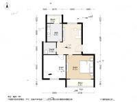 华明家园翔园2室1厅1卫84.1㎡户型图