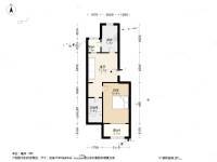 华明家园德园1室1厅1卫68.1㎡户型图