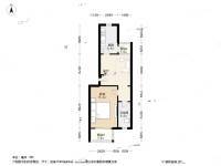 华明家园德园1室1厅1卫66.5㎡户型图