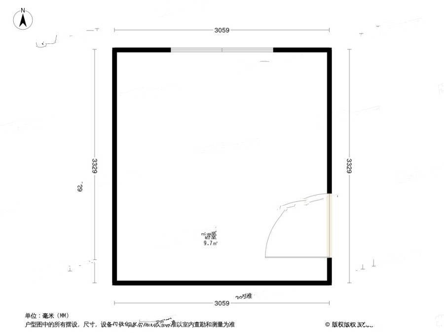 无锡道大楼1室0厅0卫23㎡户型图