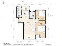 双港新家园新尚园2室2厅1卫95.6㎡户型图