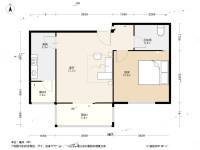双港新家园新尚园1室1厅1卫70.7㎡户型图