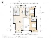 金地格林世界橄榄苑3室1厅2卫140.3㎡户型图