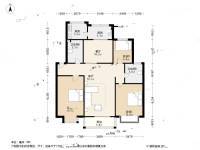 众合里3室2厅2卫133.8㎡户型图