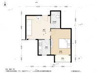 双港新家园民兴园1室1厅1卫54.8㎡户型图