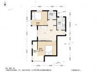 双港新家园民兴园2室1厅1卫78.8㎡户型图