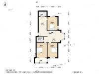城市亮点3室2厅1卫119.7㎡户型图