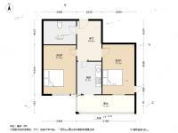 津南东风里2室1厅1卫65.3㎡户型图