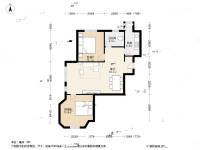 玫瑰庄园公寓2室1厅1卫93.8㎡户型图