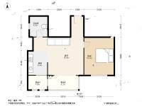 玫瑰庄园公寓1室1厅1卫71.1㎡户型图