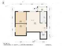 大港曙光里2室1厅1卫78.6㎡户型图
