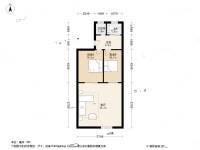 花园南里2室1厅1卫51.1㎡户型图