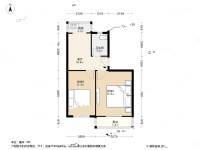 花园南里2室1厅1卫58.3㎡户型图