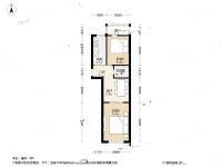 河西区惠阳里2室1厅1卫59.7㎡户型图