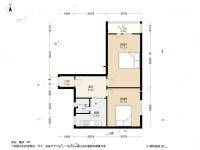 河西区惠阳里2室1厅1卫61㎡户型图