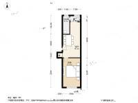 谊景村1室1厅1卫50.6㎡户型图