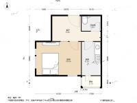 谊景村1室1厅1卫42.2㎡户型图