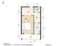 谊景村1室1厅1卫49.6㎡户型图
