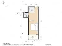 河西区建设楼1室0厅1卫40.3㎡户型图