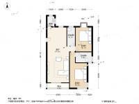 富力津门湖红树花园2室1厅2卫127.6㎡户型图