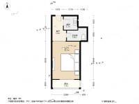 人委北里1室1厅1卫39.1㎡户型图