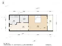 人委北里1室1厅1卫45.5㎡户型图