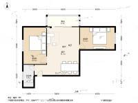 河北区金海花园2室1厅1卫86.7㎡户型图