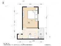 修配大楼1室1厅1卫24㎡户型图