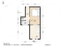 河北区土产楼1室1厅1卫31.4㎡户型图