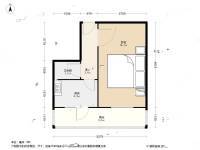 河北区土产楼1室1厅1卫35㎡户型图