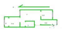 萦东温泉公寓2室1厅1卫85㎡户型图