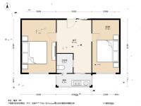滦宜里2室1厅1卫54㎡户型图
