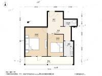 台儿庄路2室1厅1卫67.9㎡户型图