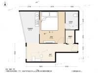 碧海白天鹅大厦1室1厅1卫73.6㎡户型图