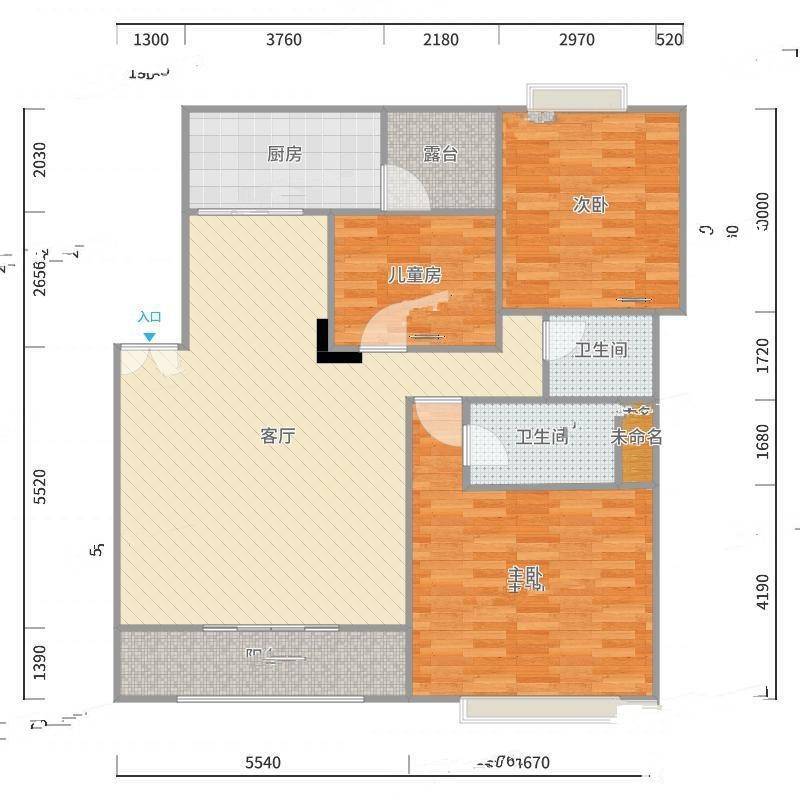 铂宫.维多利亚Ⅱ3室0厅0卫133㎡户型图