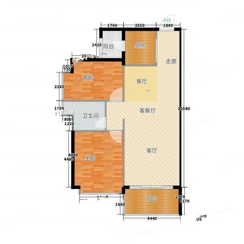 天美小岛2室0厅0卫117㎡户型图