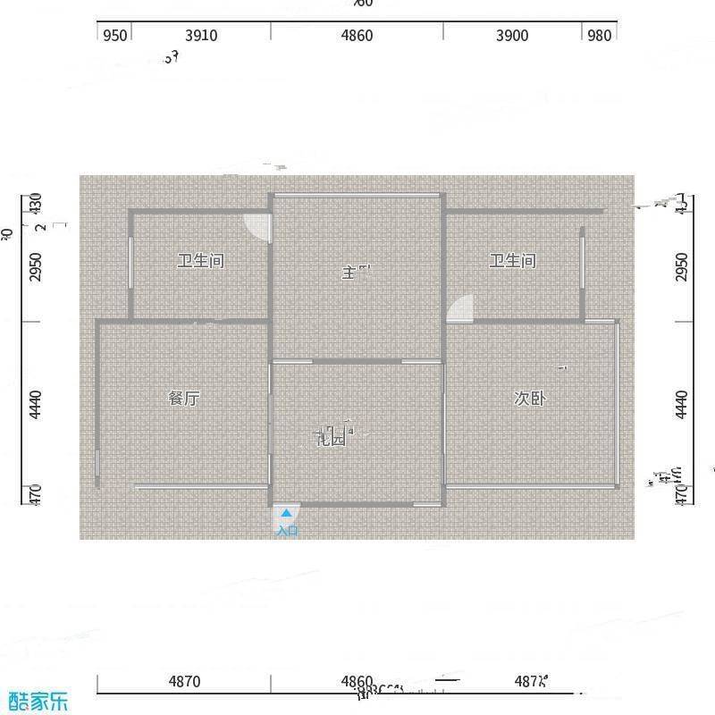 天美小岛2室0厅0卫133㎡户型图